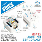 M5Stack ATOM Voice Smart Speaker Dev Kit by M5Stack - The Pi Hut