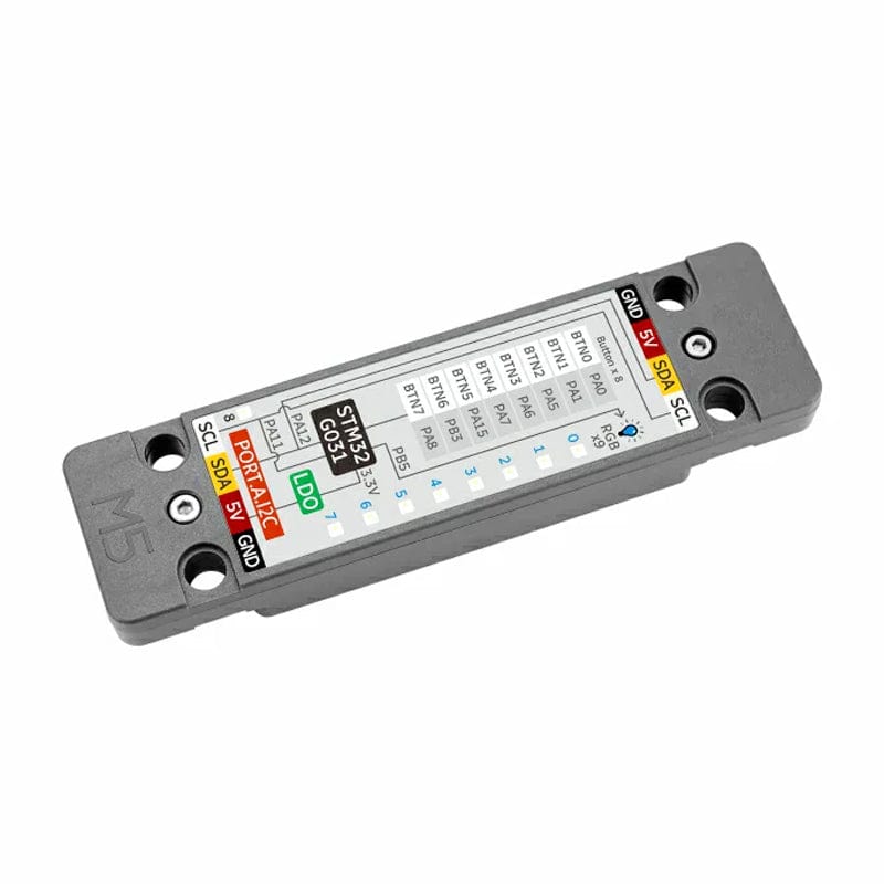 M5Stack Byte Button Unit with 8x Buttons (STM32G031)