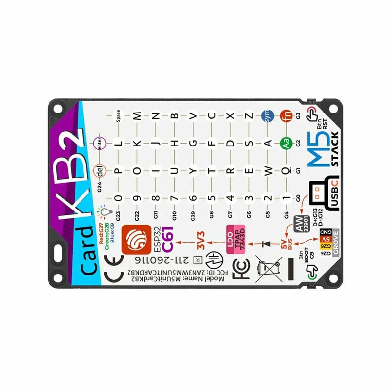 M5stack Keyboad Case M5Stack CardKB2 Keyboard Unit - The Pi Hut