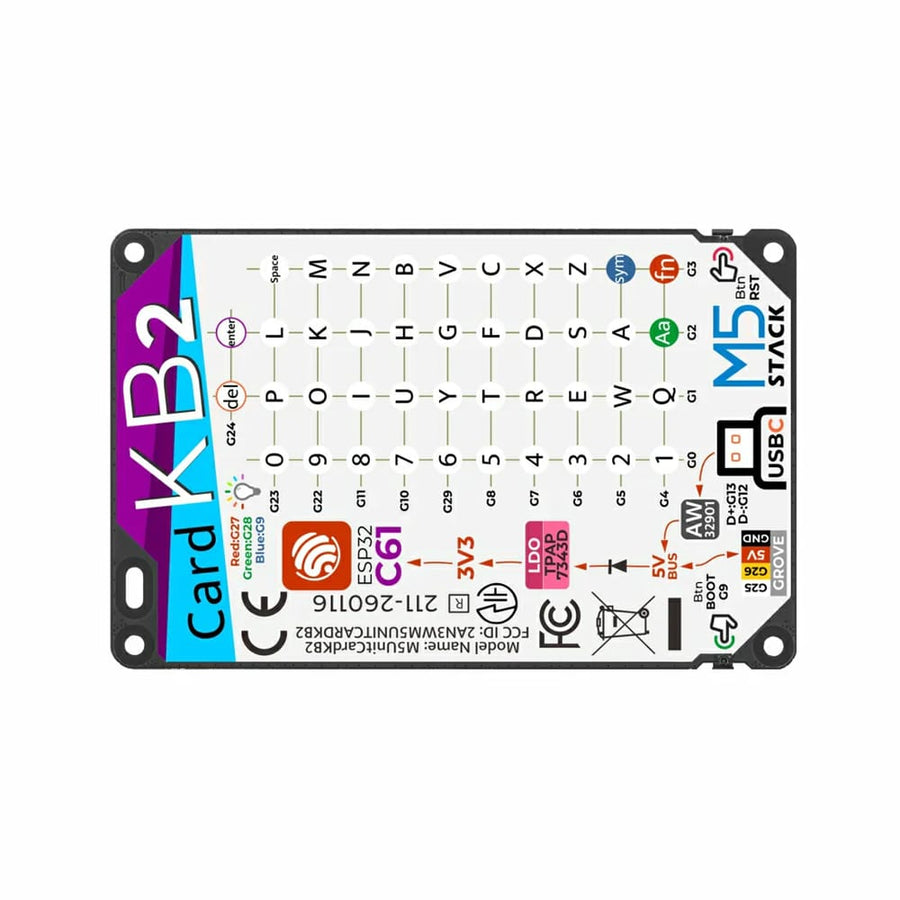 M5Stack CardKB2 Keyboard Unit - The Pi Hut