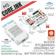 M5Stack CoreInk by M5Stack - The Pi Hut
