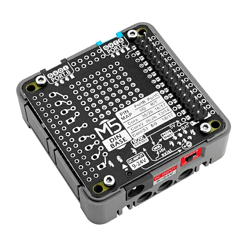M5stack Raspberry Connector M5Stack Din Base with 500mAh Battery - The Pi Hut