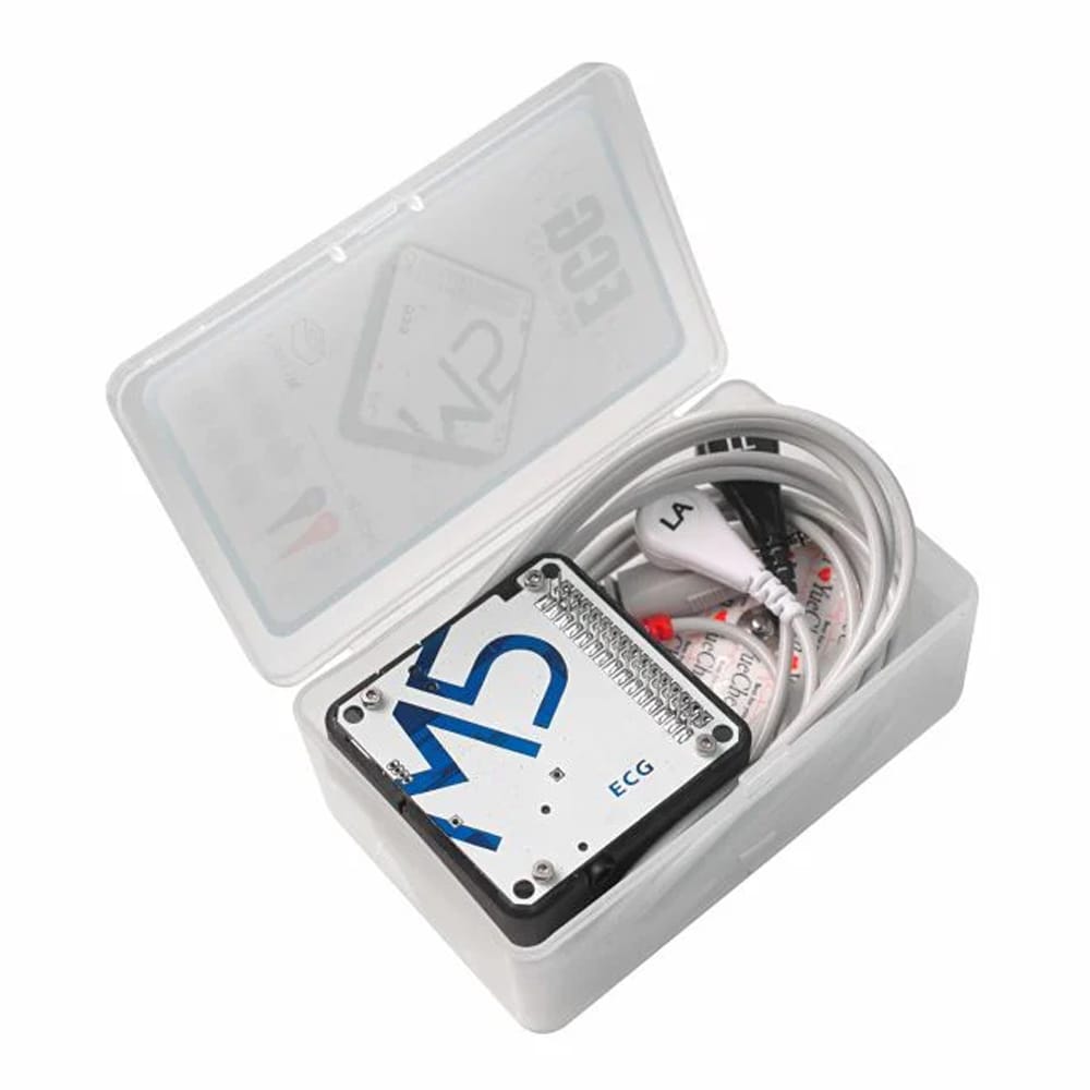 M5Stack ECG Module with cables and pads (AD8232) by M5Stack - The Pi Hut