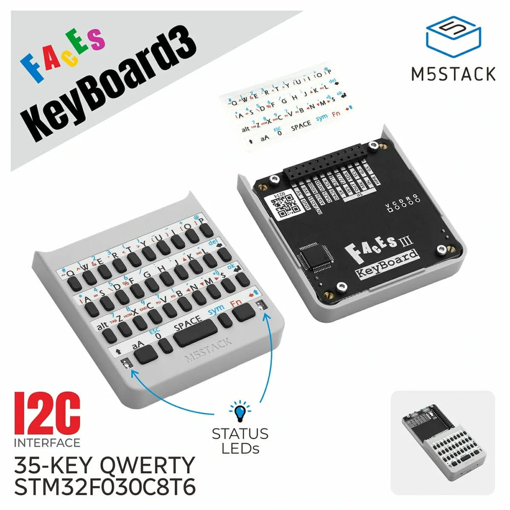 M5Stack Faces Keyboard Panel by M5Stack - The Pi Hut