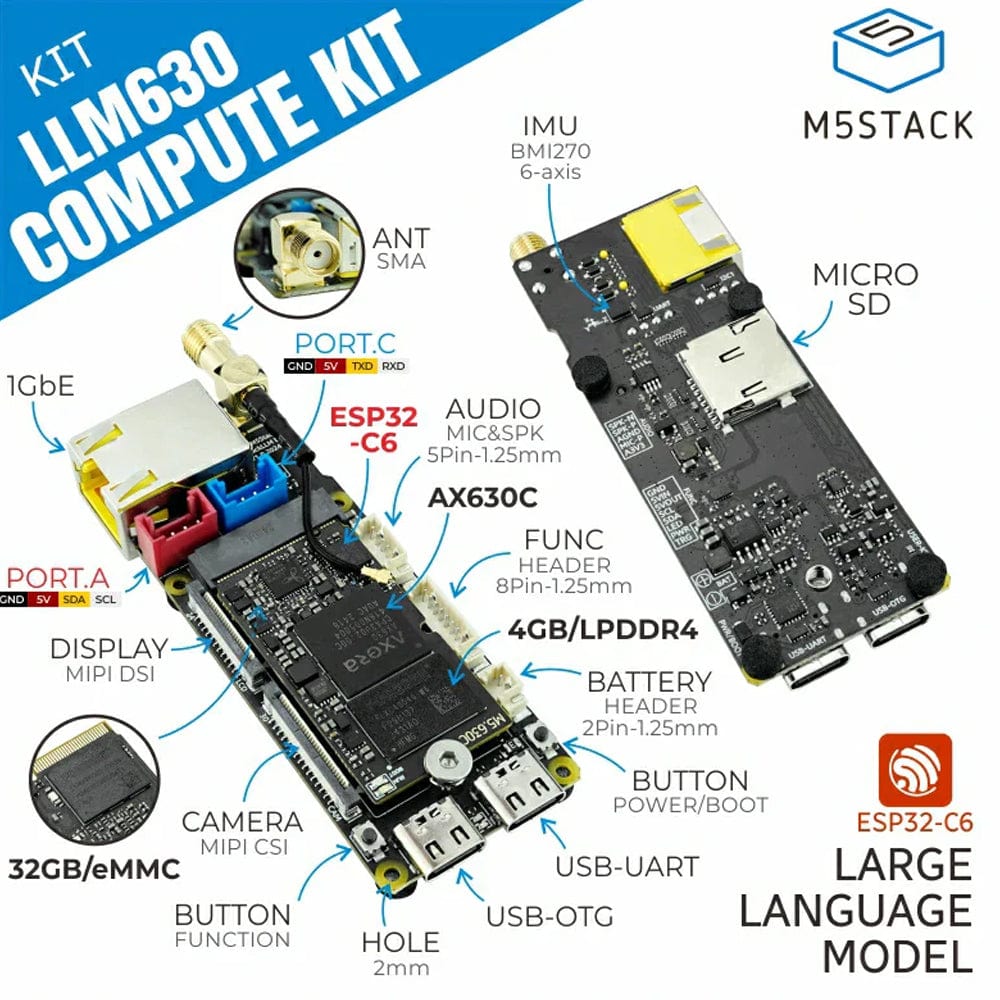 M5Stack LLM630 Compute Kit (AX630C) by M5Stack - The Pi Hut