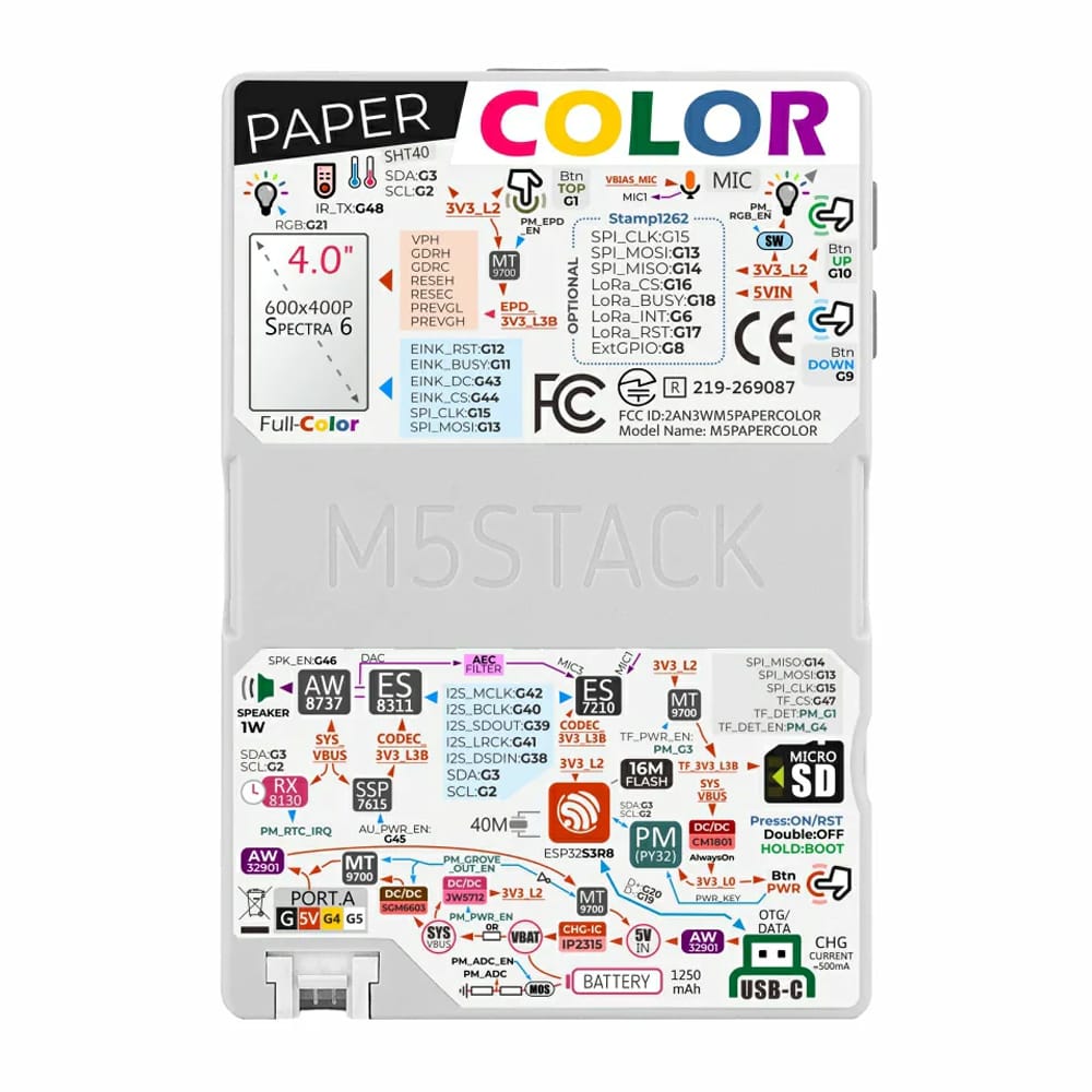 M5Stack Paper Colour by M5Stack - The Pi Hut