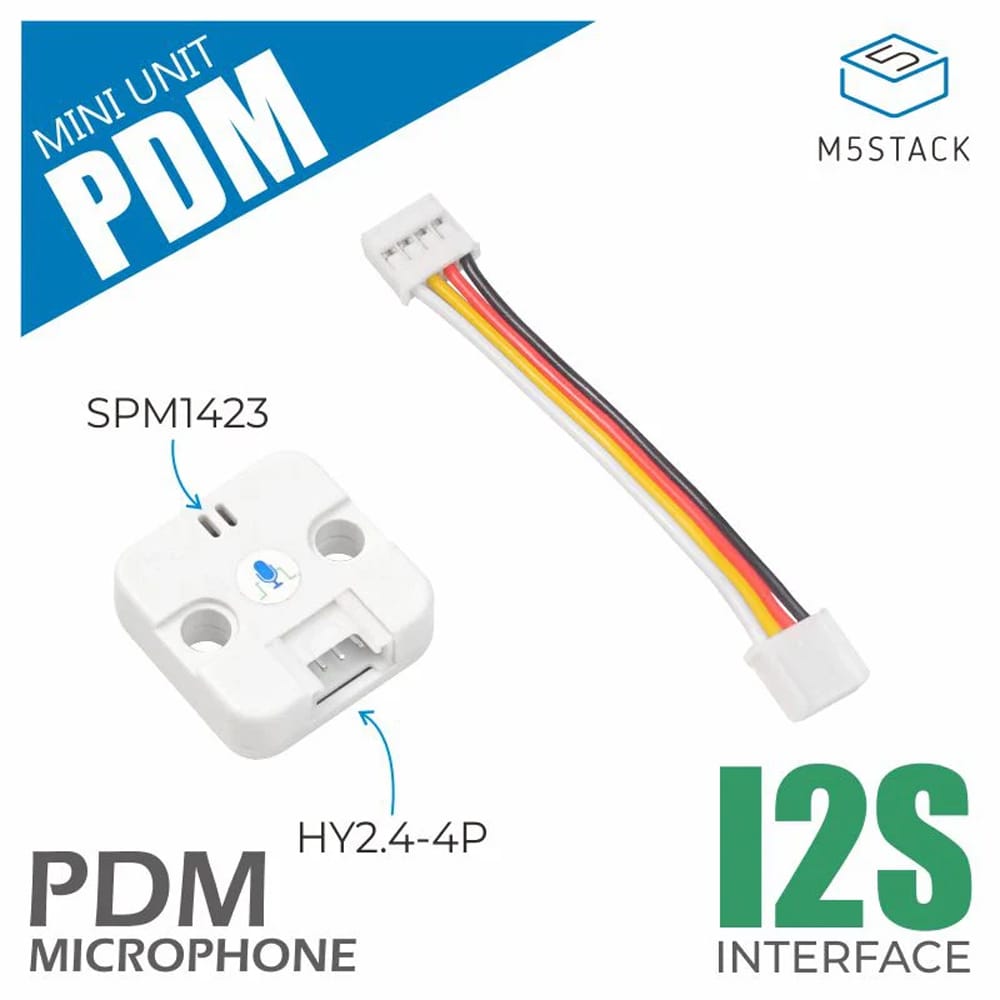 M5Stack PDM MEMS Microphone Unit (SPM1423) by M5Stack - The Pi Hut