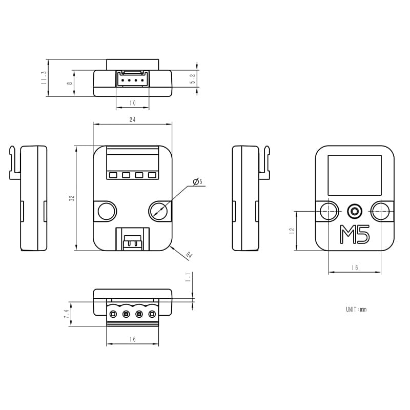 M5Stack Weight I2C Unit (HX711) - The Pi Hut