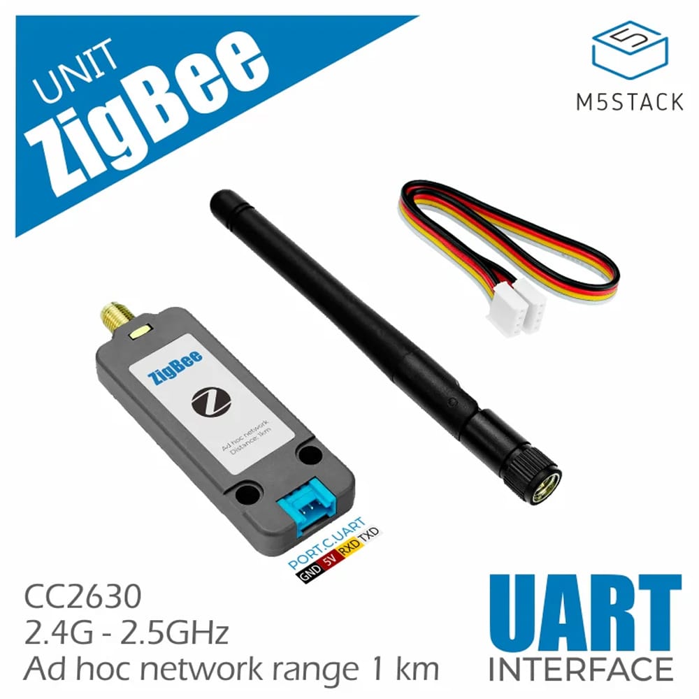 M5Stack Zigbee Unit with Antenna (CC2630F128) by M5Stack - The Pi Hut