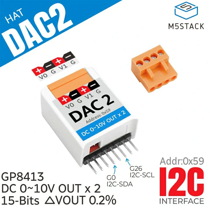 M5StickC DAC 2 Hat (GP8413) - The Pi Hut