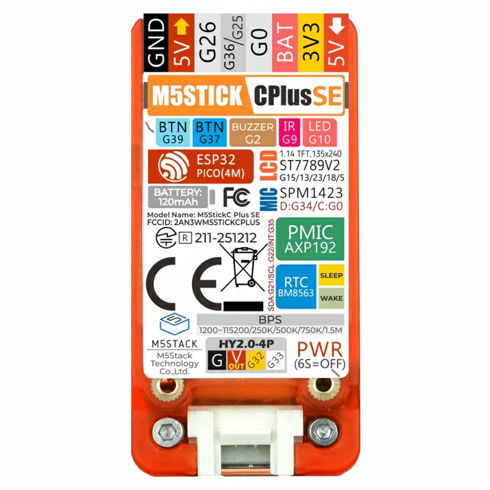 M5StickC PLUS SE (ESP32-PICO) by M5Stack - The Pi Hut