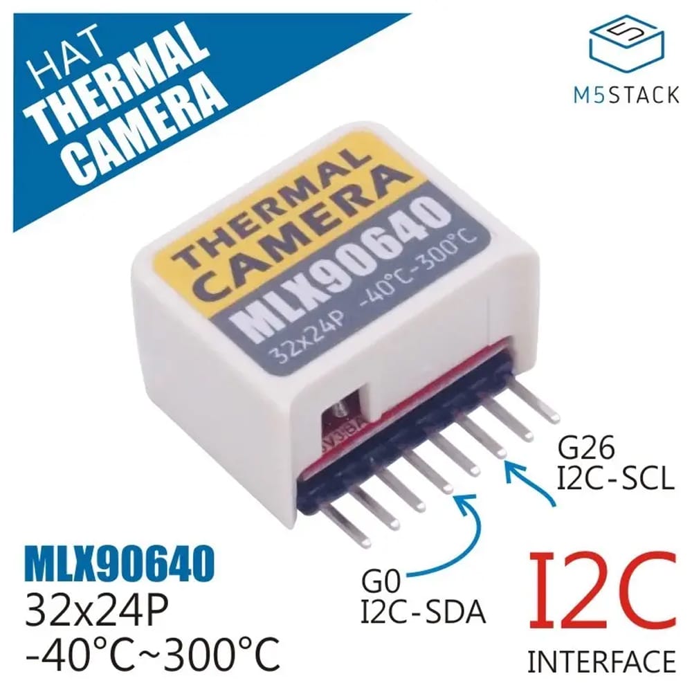 M5StickC Thermal Camera Hat (MLX90640) by M5Stack - The Pi Hut