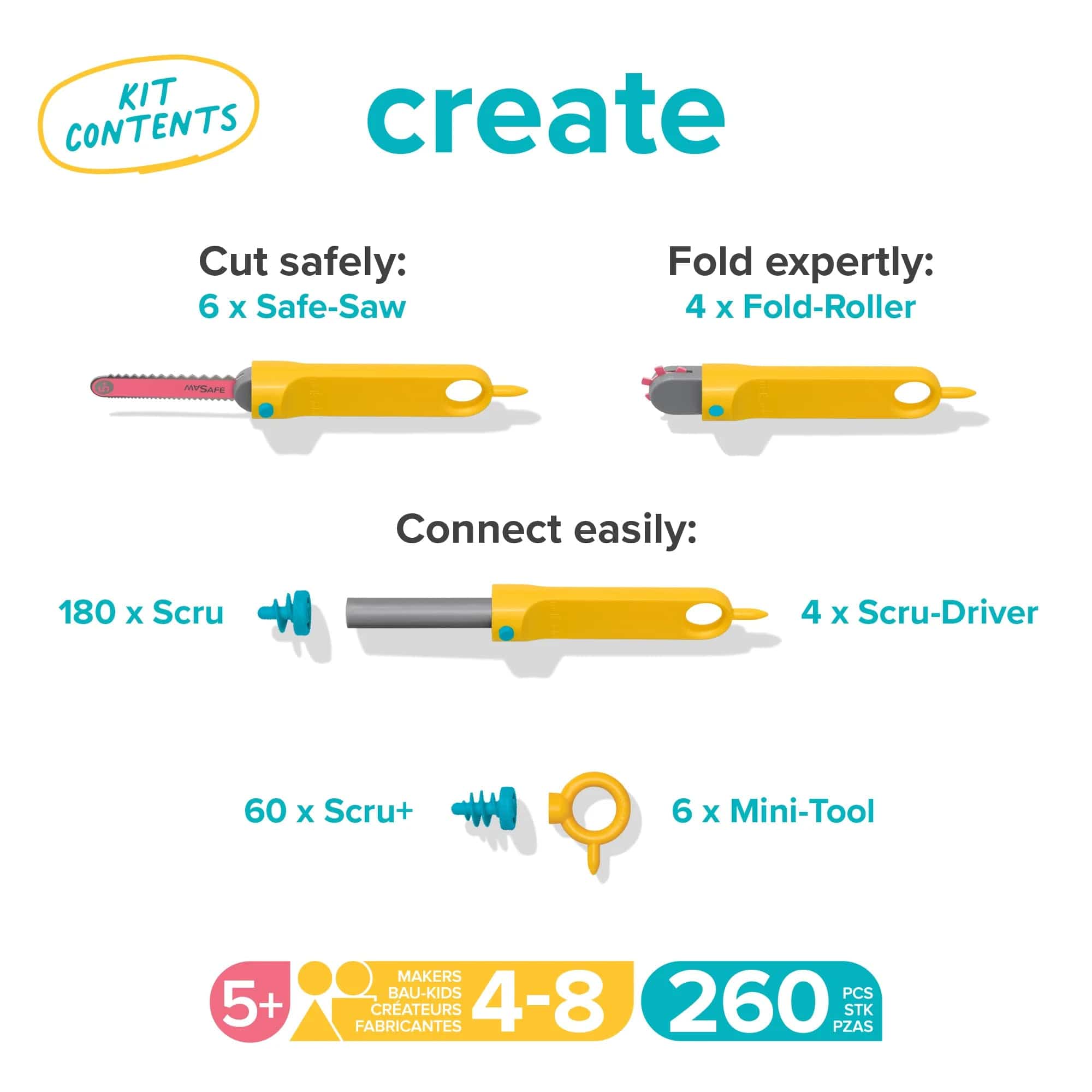Makedo Create Kit by Makedo - The Pi Hut