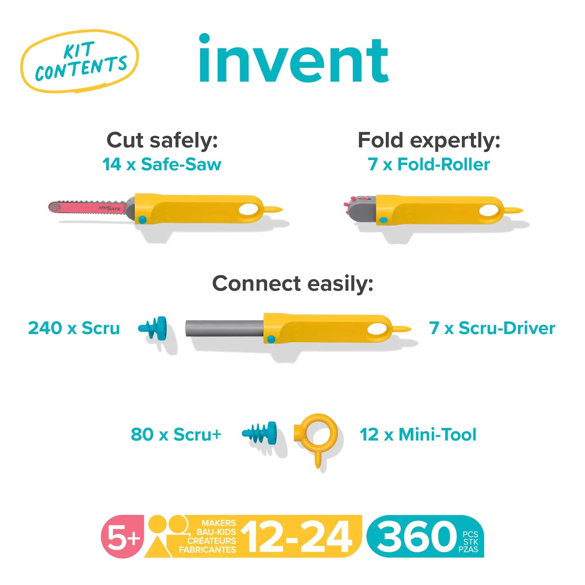 Makedo Invent Kit by Makedo - The Pi Hut