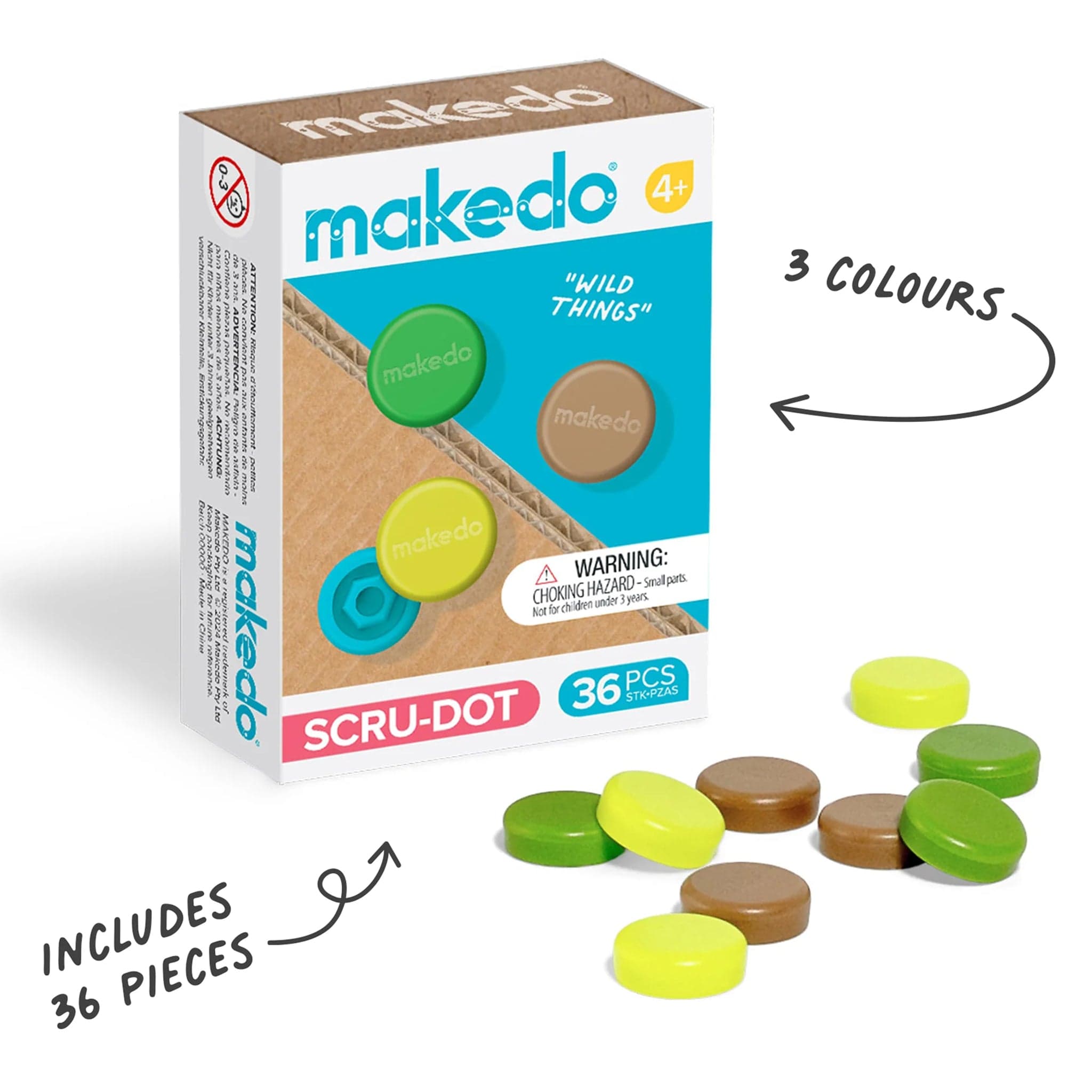 Makedo Scru-Dot - Wild Things by Makedo - The Pi Hut