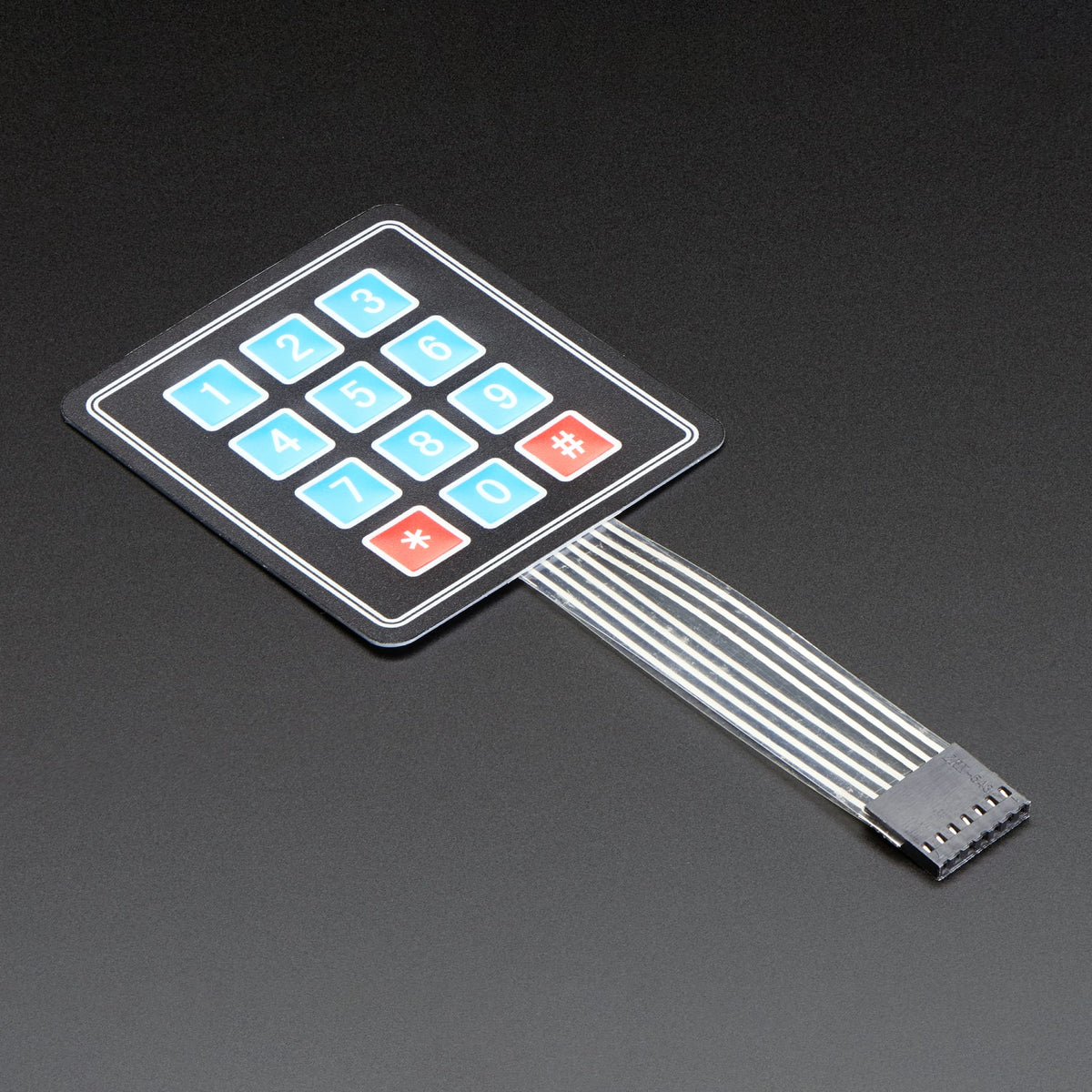 Membrane 3x4 Matrix Keypad + extras (3x4) by Adafruit - The Pi Hut