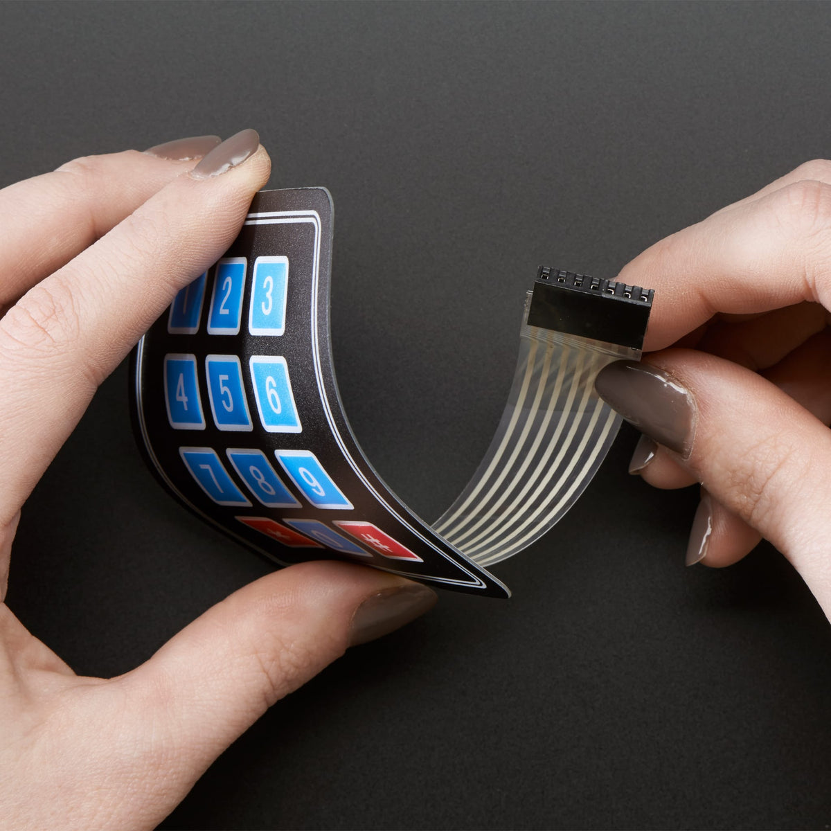 Membrane 3x4 Matrix Keypad + extras (3x4) by Adafruit - The Pi Hut
