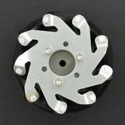 Metal Mecanum Wheel with Motor Shaft Coupling (65mm) - Right - The Pi Hut