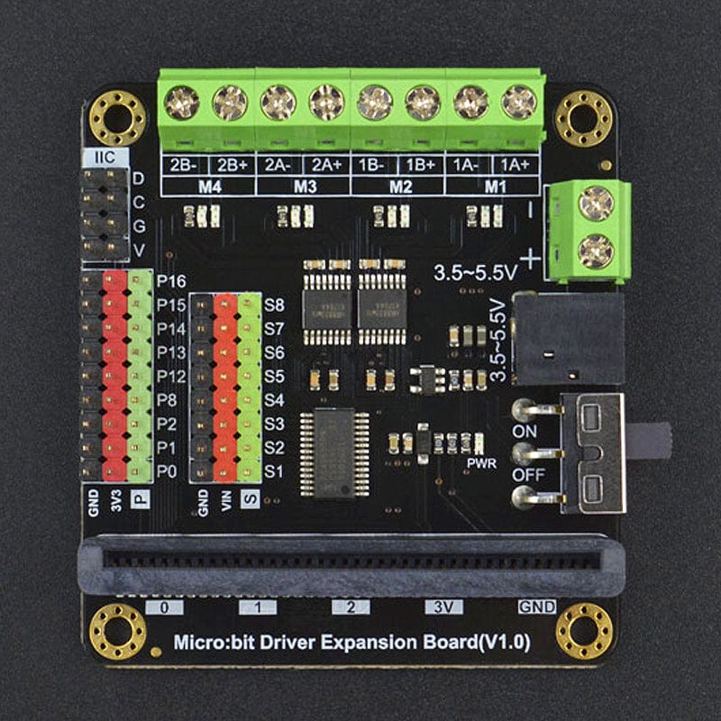 micro:Driver - Driver Expansion Board for micro:bit - The Pi Hut
