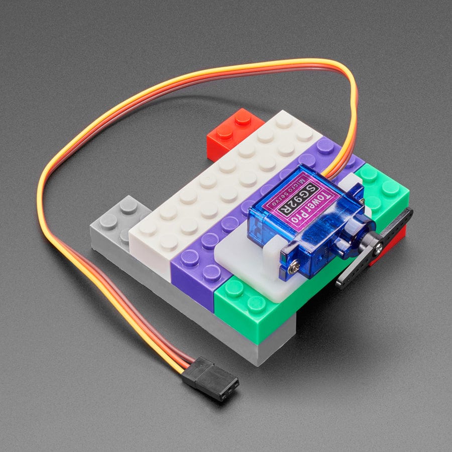 Micro Servo Mount for LEGO-Compatible Brick Systems