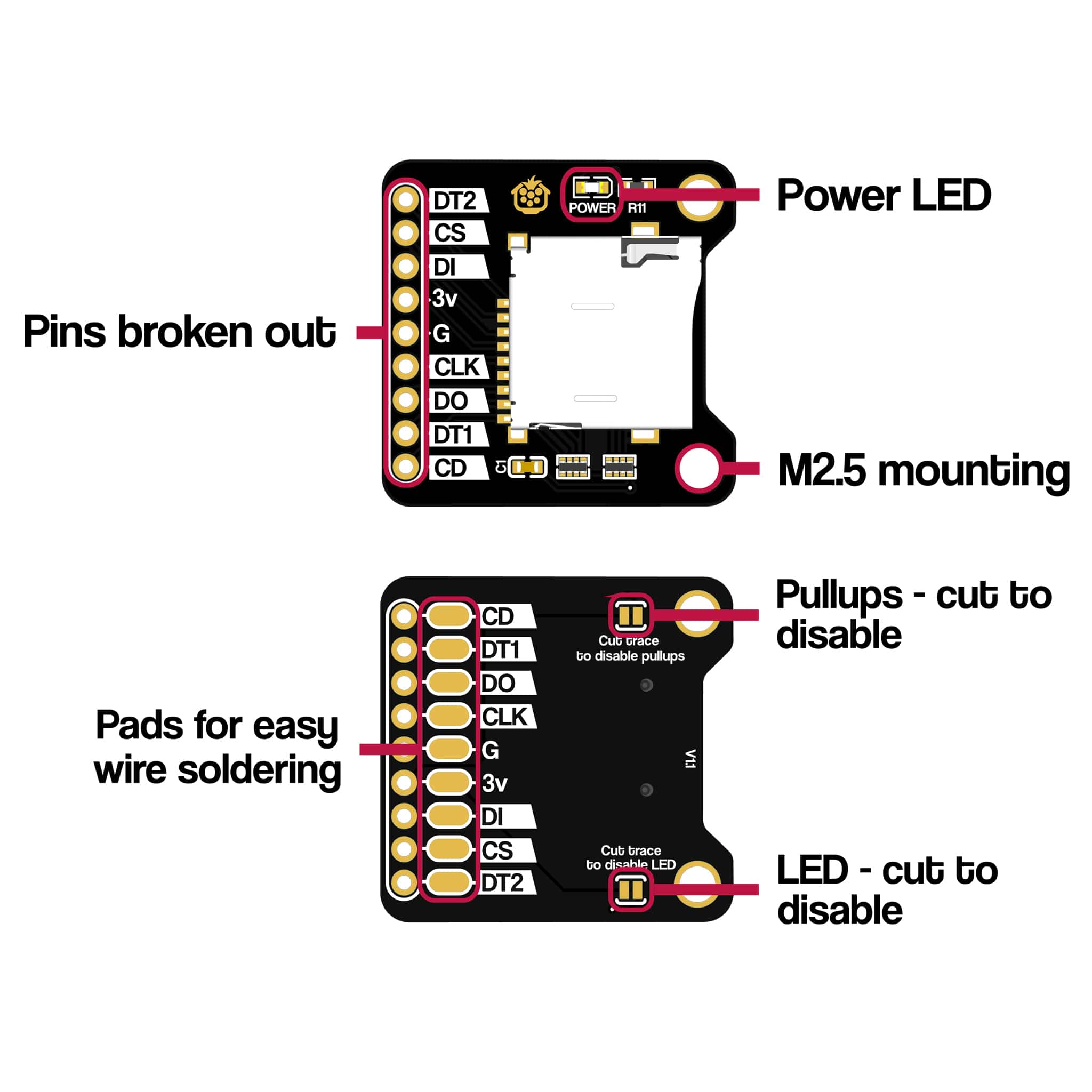 MicroSD Breakout by The Pi Hut - The Pi Hut