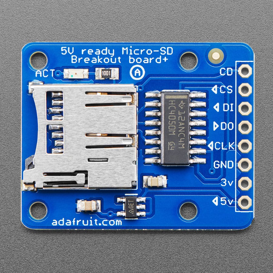 MicroSD card breakout board+ by Adafruit - The Pi Hut