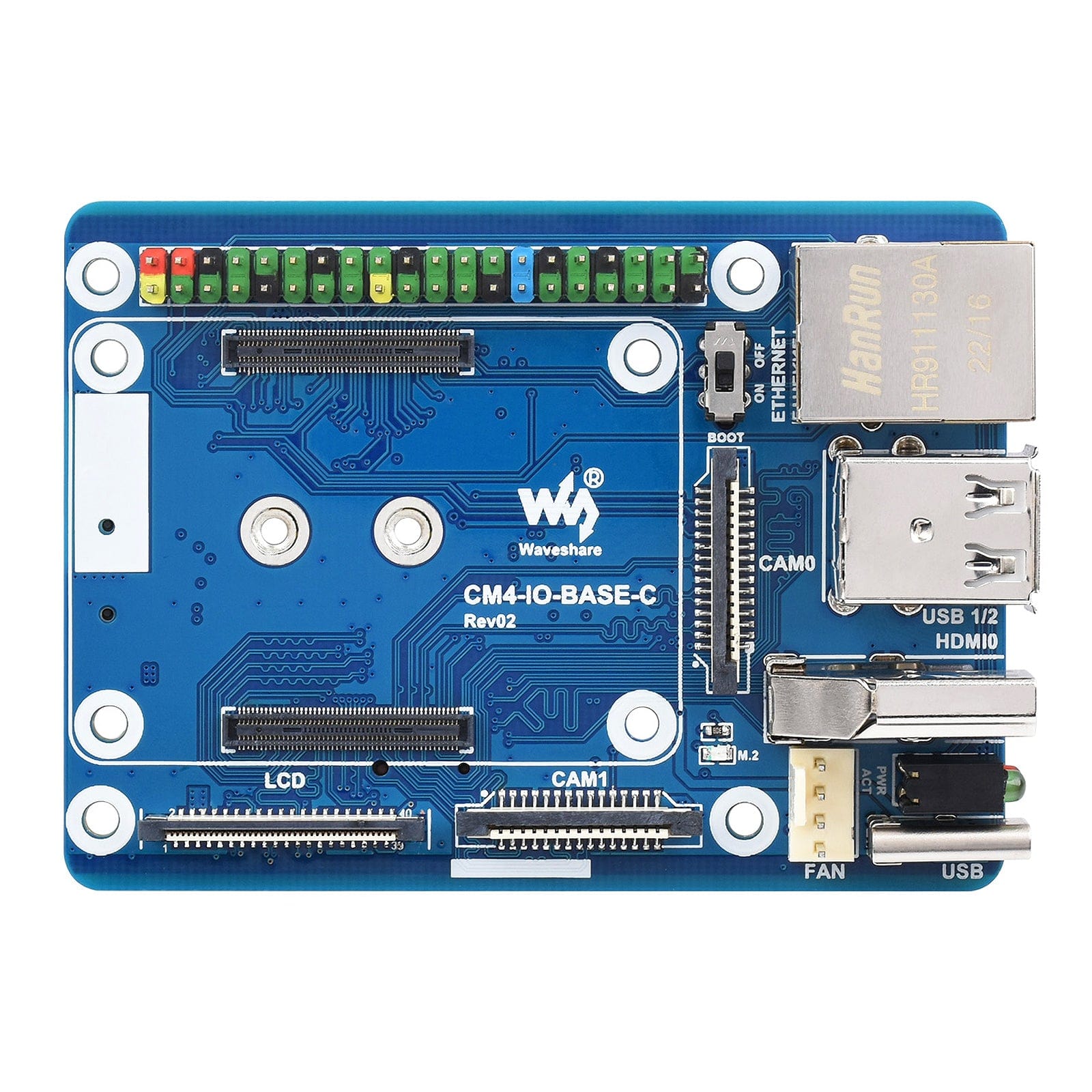 Mini Base Board (C) for Raspberry Pi Compute Module 4 - The Pi Hut