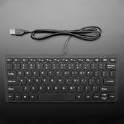 Mini Chiclet Keyboard - USB Wired - Black by Adafruit - The Pi Hut