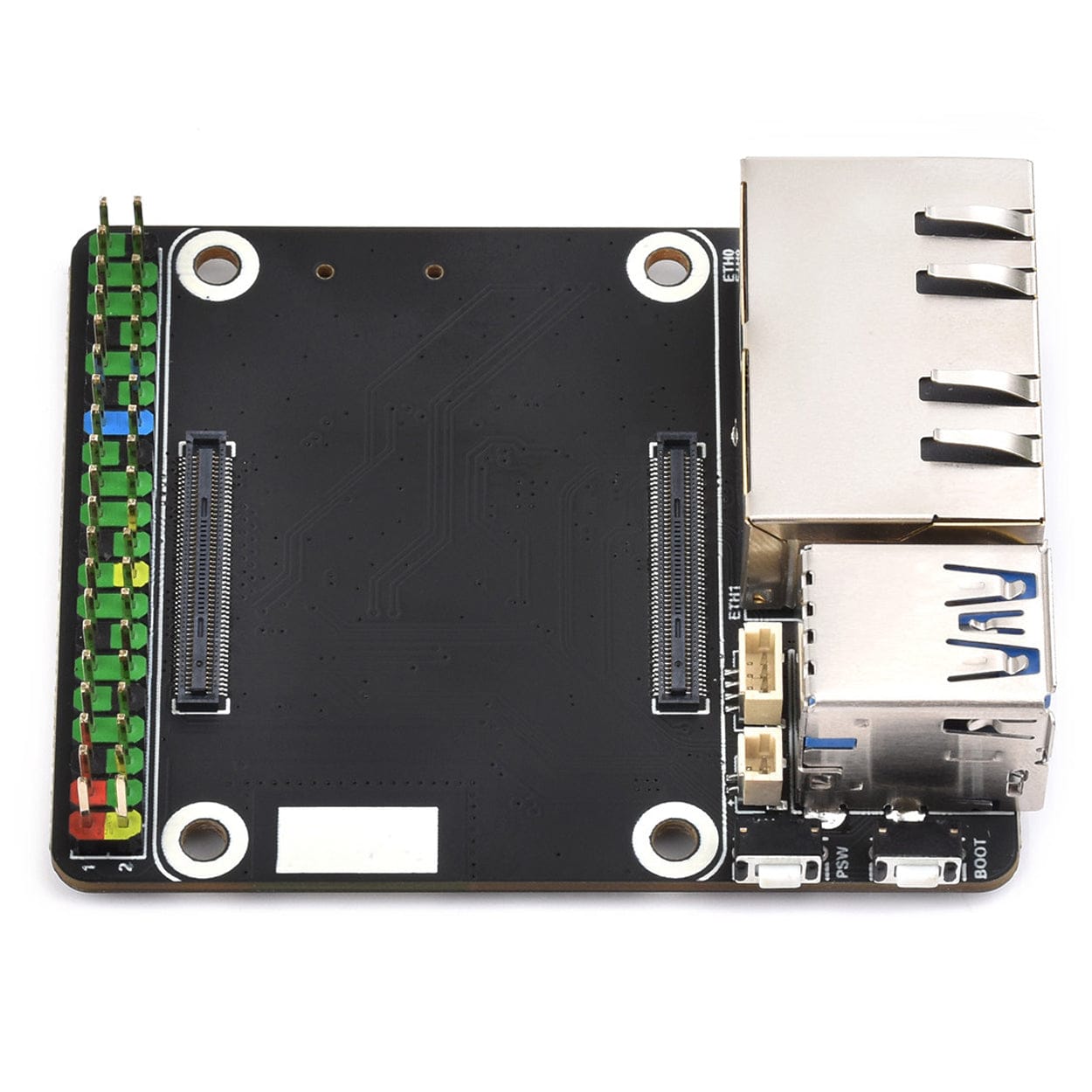 Mini Dual Gigabit Ethernet Base Board for CM5 by Waveshare - The Pi Hut