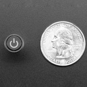 Mini Illuminated Momentary Pushbutton - Red Power Symbol by Adafruit - The Pi Hut