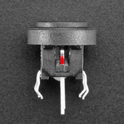 Mini Illuminated Momentary Pushbutton - Red Power Symbol by Adafruit - The Pi Hut