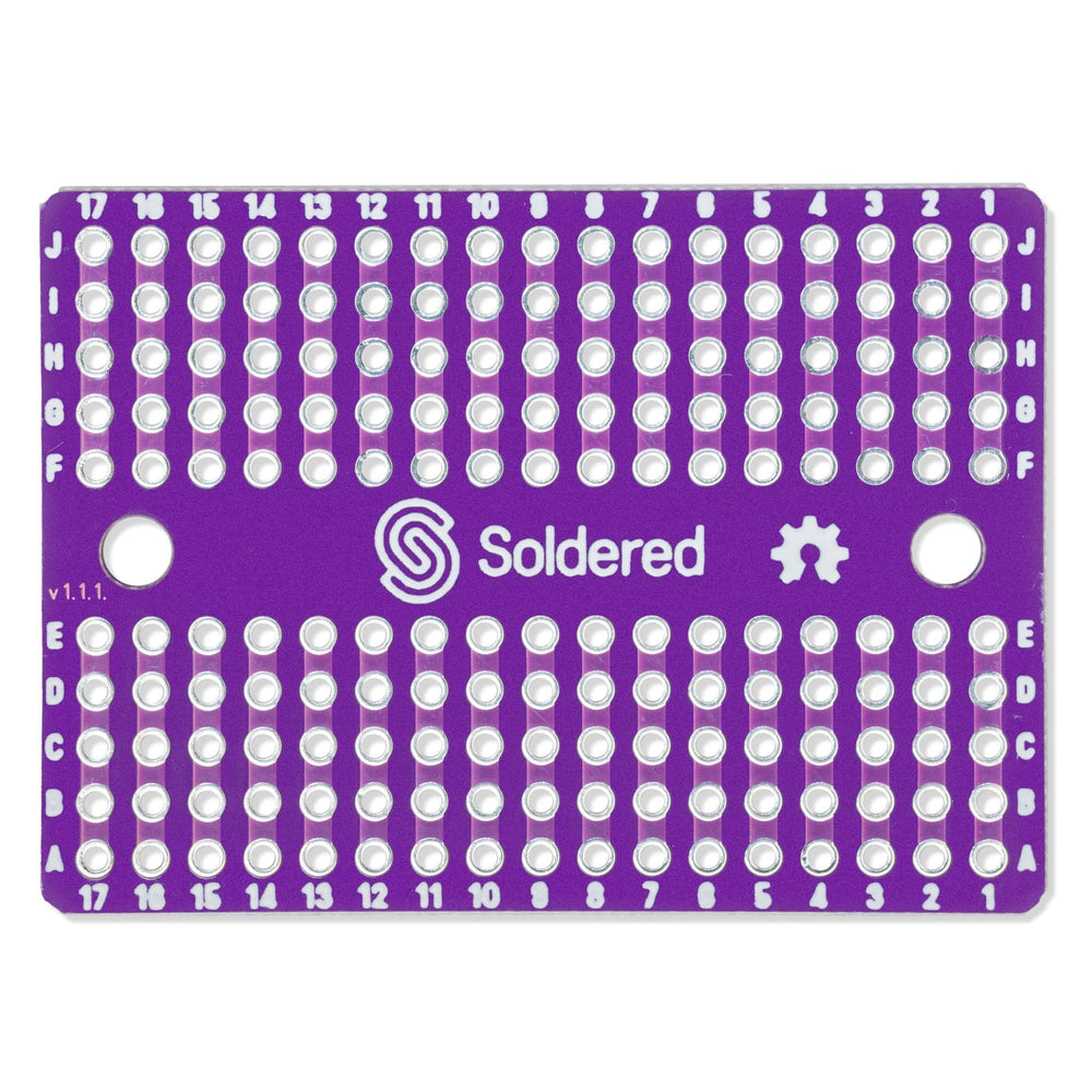 Mini PCB Breadboard/Protoboard by Soldered Electronics - The Pi Hut