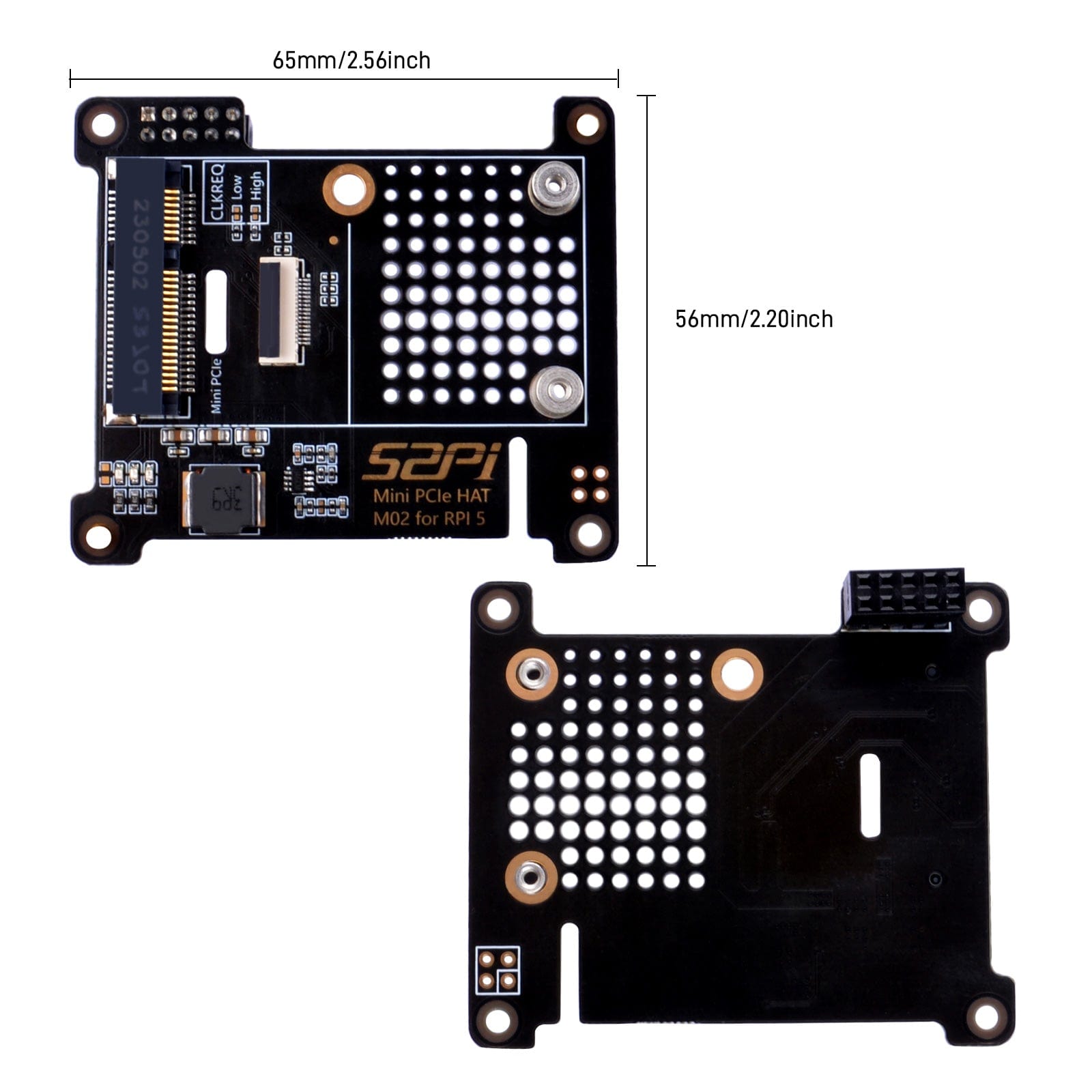 Mini PCIe HAT for Raspberry Pi 5 (M02) - The Pi Hut