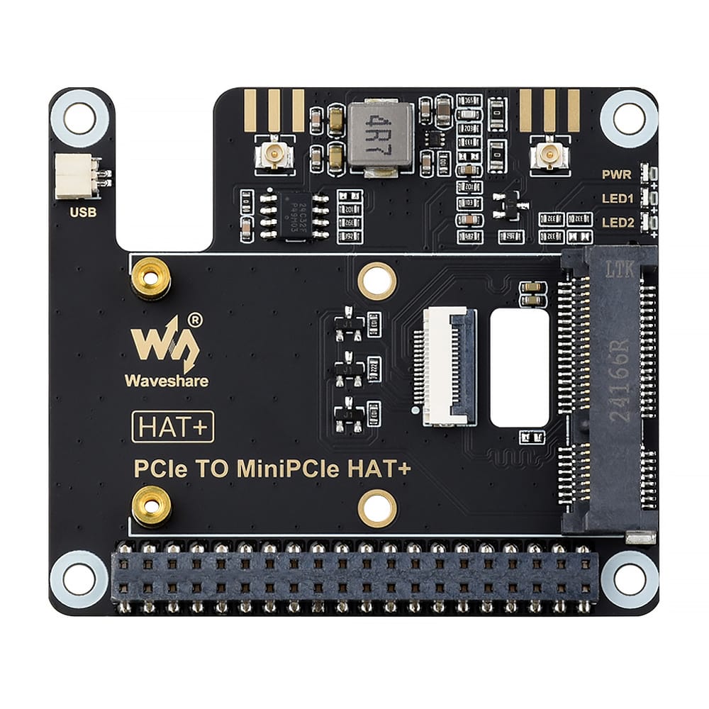Mini PCIe HAT+ for Raspberry Pi 5 by Waveshare - The Pi Hut