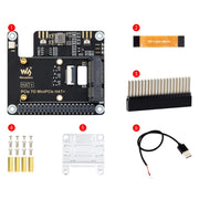 Mini PCIe HAT+ for Raspberry Pi 5 by Waveshare - The Pi Hut