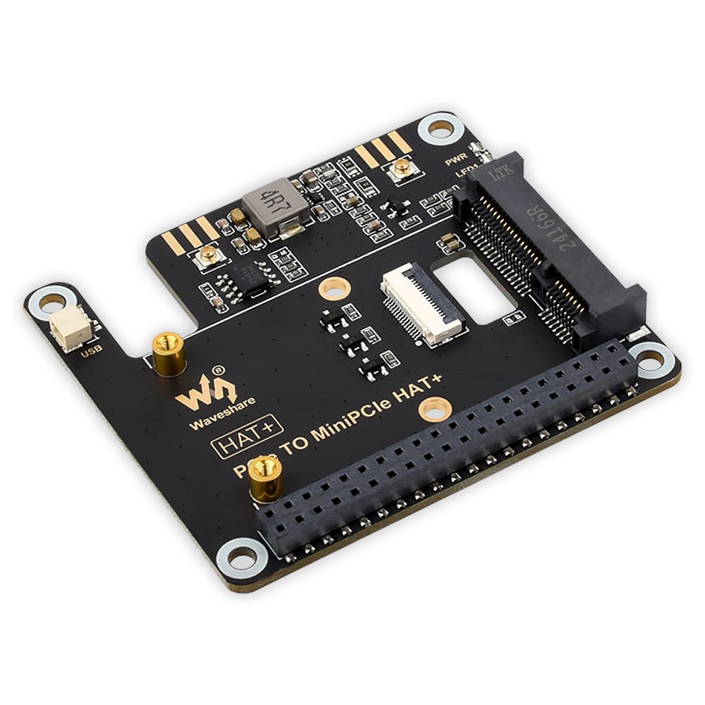 Mini PCIe HAT+ for Raspberry Pi 5 by Waveshare - The Pi Hut