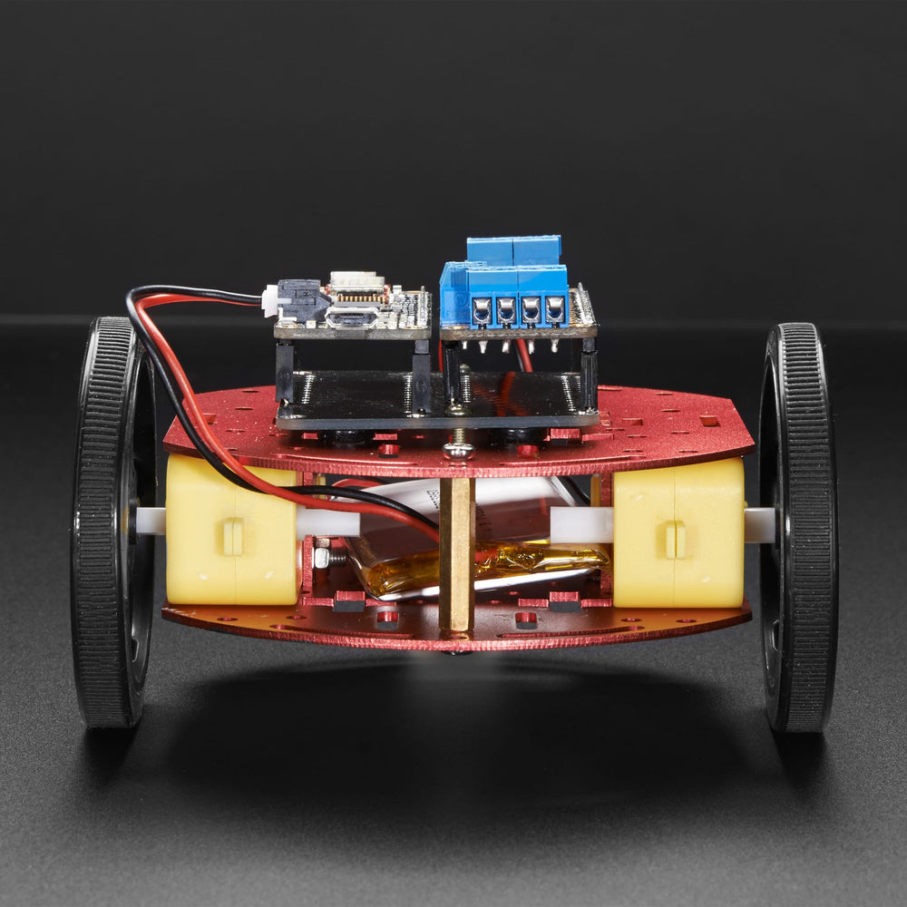 Mini Round Robot Chassis Kit - 2WD with DC Motors by Adafruit - The Pi Hut