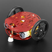 Mini Round Robot Chassis Kit - 2WD with DC Motors by Adafruit - The Pi Hut