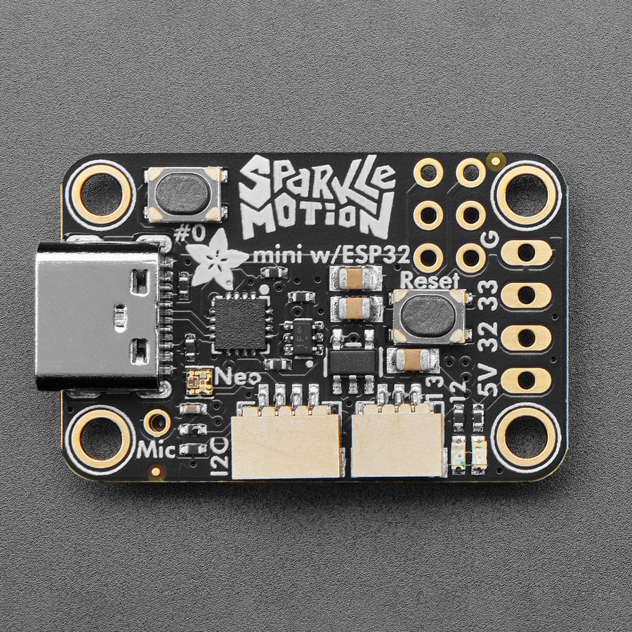 Mini Sparkle Motion - WLED-friendly ESP32 NeoPixel LED Driver - The Pi Hut