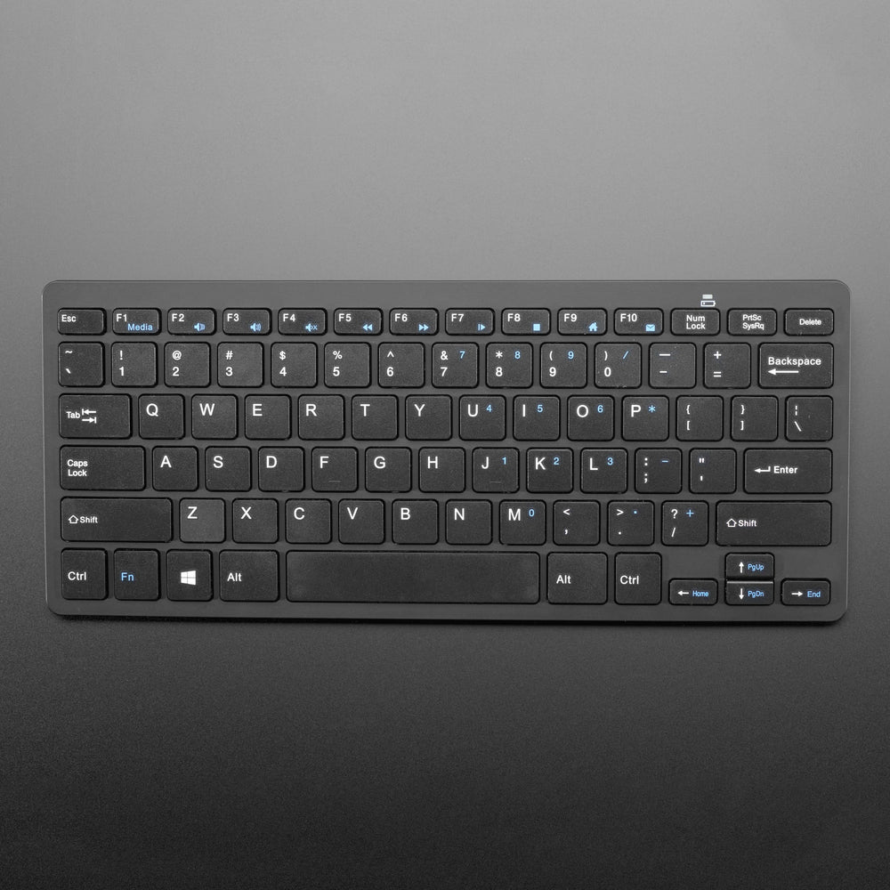 Mini Wireless Keyboard - Black (with Batteries) by Adafruit - The Pi Hut
