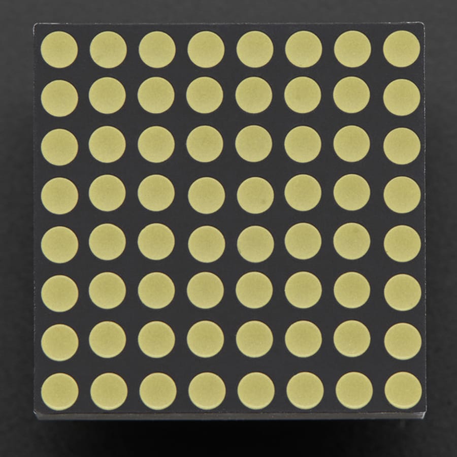 Miniature Ultra-Bright 8x8 White LED Matrix by Adafruit - The Pi Hut