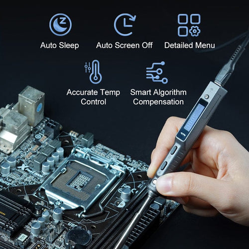 Mini Ware Electronics Miniware TS101 Smart Soldering Iron - The Pi Hut