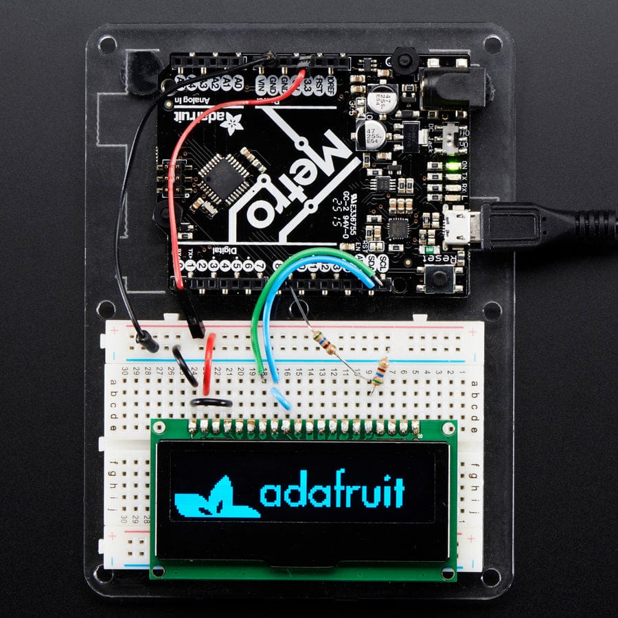 Monochrome 2.3" 128x32 OLED Graphic Display Module Kit by Adafruit - The Pi Hut