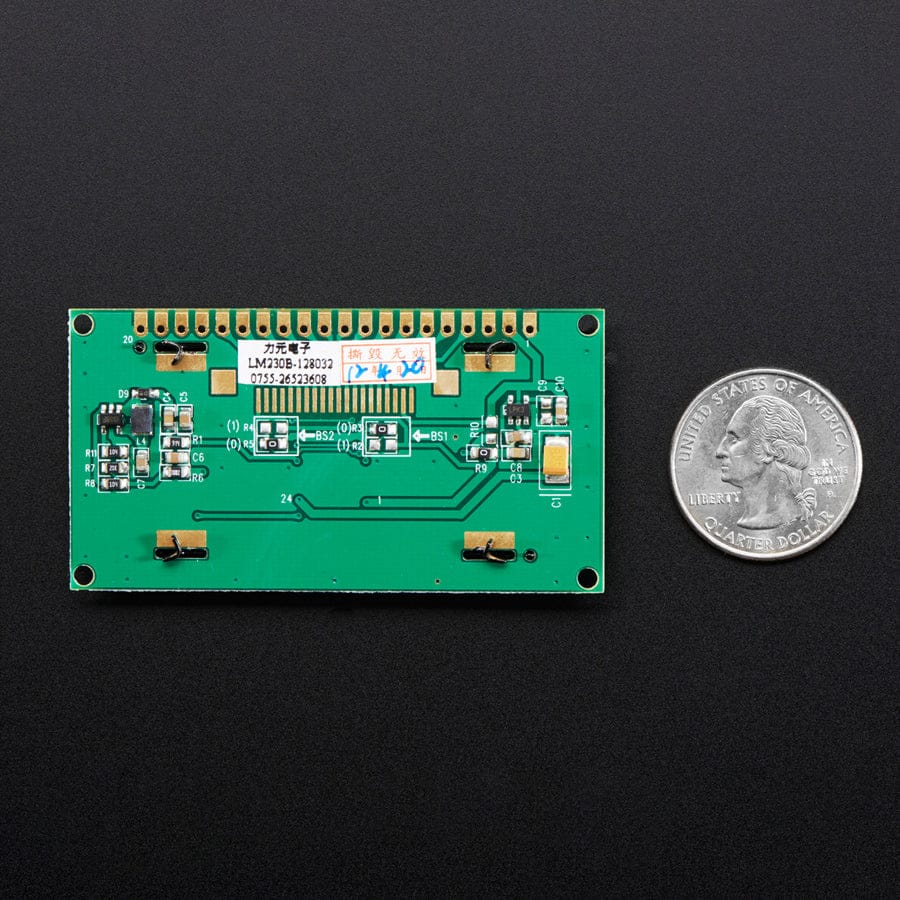 Monochrome 2.3" 128x32 OLED Graphic Display Module Kit by Adafruit - The Pi Hut