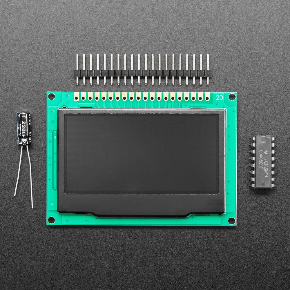 Monochrome 2.42" 128x64 OLED Graphic Display Module Kit by Adafruit - The Pi Hut