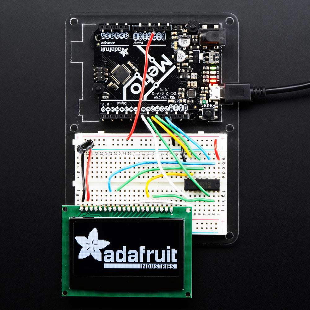 Monochrome 2.42" 128x64 OLED Graphic Display Module Kit by Adafruit - The Pi Hut