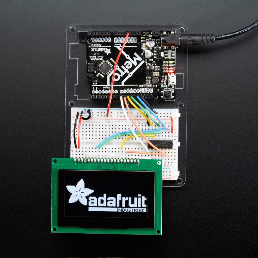 Monochrome 2.7" 128x64 OLED Graphic Display Module Kit by Adafruit - The Pi Hut