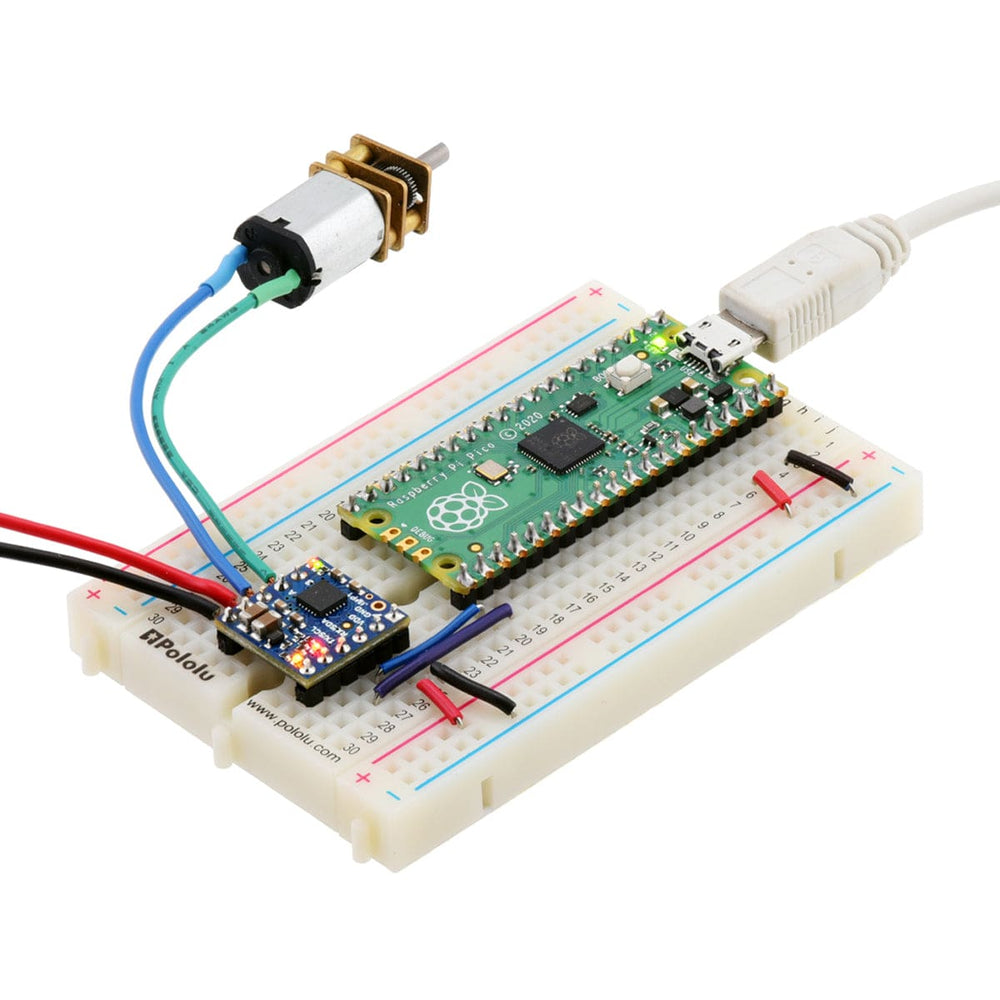 Motoron M1T256 Single I²C Motor Controller (Pins Pre-soldered) - The Pi Hut