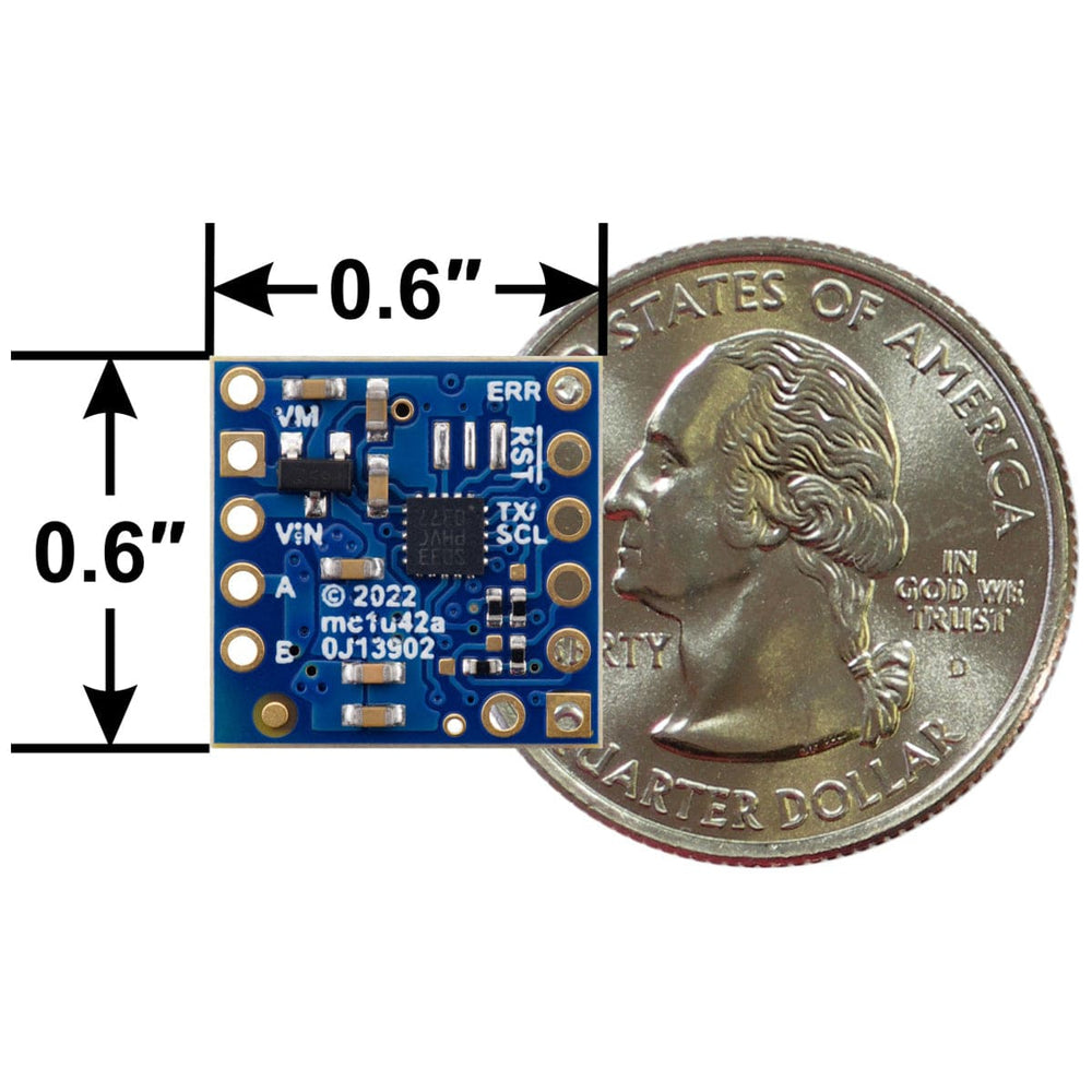 Motoron M1T256 Single I²C Motor Controller (Pins Pre-soldered) - The Pi Hut