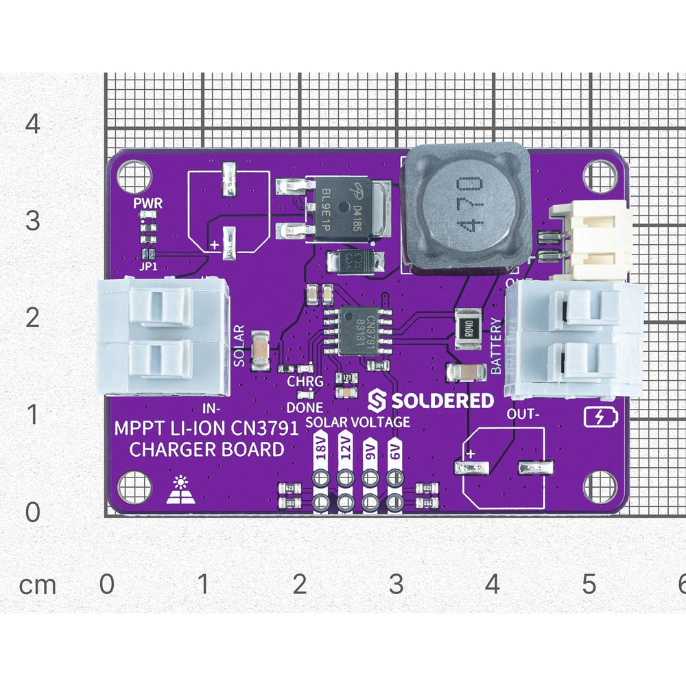 MPPT Li-Ion CN3791 Charger Board by Soldered Electronics - The Pi Hut